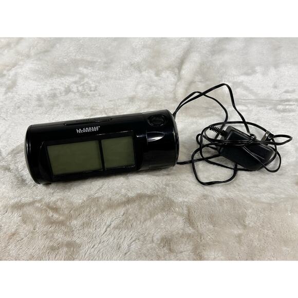La Crosse Technology 616-143 Projection Alarm Clock Backlight Inside Temperature - Picture 1 of 6